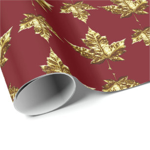 Kanada-Geschenkpapier Gold Kanada Souvenirpapier Geschenkpapier