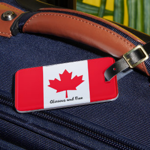 Kanada '' Glorious and Free Luggage Tag Gepäckanhänger