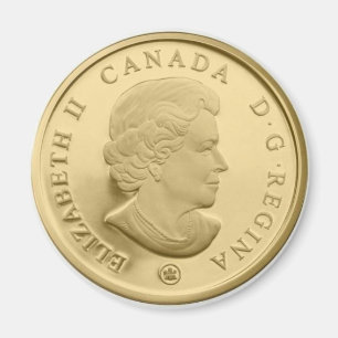 Kanada-Golddollar-Gesicht Magnet