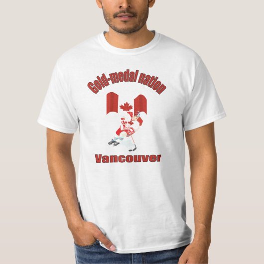 Kanada-Goldmedaillengewinner T-Shirt (Vorderseite)