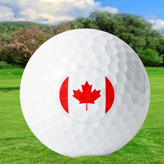 Kanada Golf Balls, kanadische Flaggengolfer /Patri Golfball
