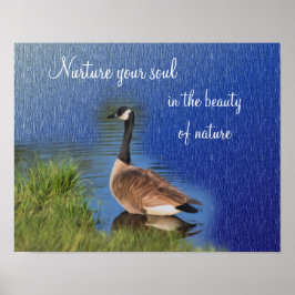 Kanada Goose Schönheit der Natur Inspiration Poster
