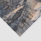 Kanada Goose Winter Landschaft Decoupage Seidenpapier (Ausschnitt)