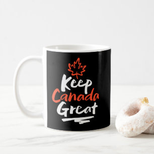 Kanada großartig halten!  Kanadisches Ahornblatt w Kaffeetasse