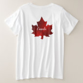 KANADA GROßE GRÖßE T-Shirt (Design Rückseite)