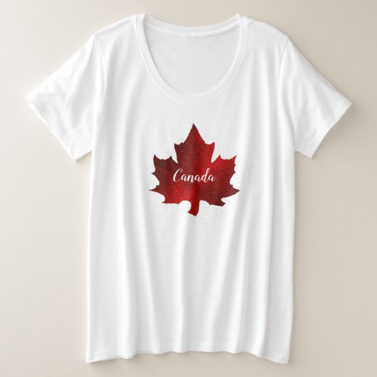 KANADA GROßE GRÖßE T-Shirt (Design vorne)