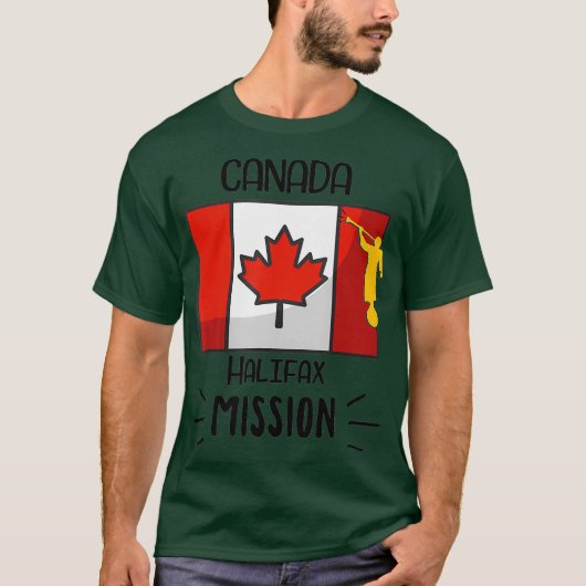 Kanada Halifax Mormon LDS Mission Missionar T-Shirt (Vorderseite)