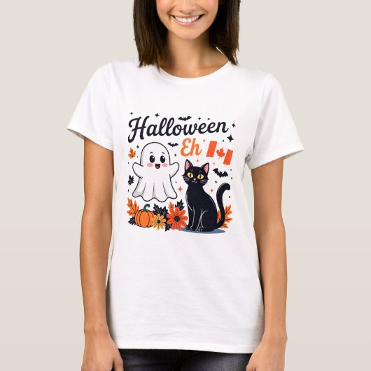 Kanada Halloween Eh T-Shirt (Vorderseite)