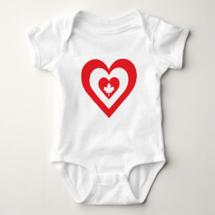 Kanada-Herz Baby Strampler