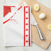 Kanada-Herz Geschirrtuch (Viertel Falte)