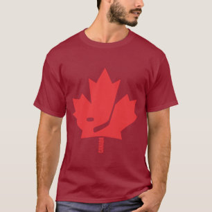 Kanada Hockey Ahornblatt Dunkles T-Shirt 2
