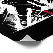 Kanada Hockey-Flagge Poster (Ecke)
