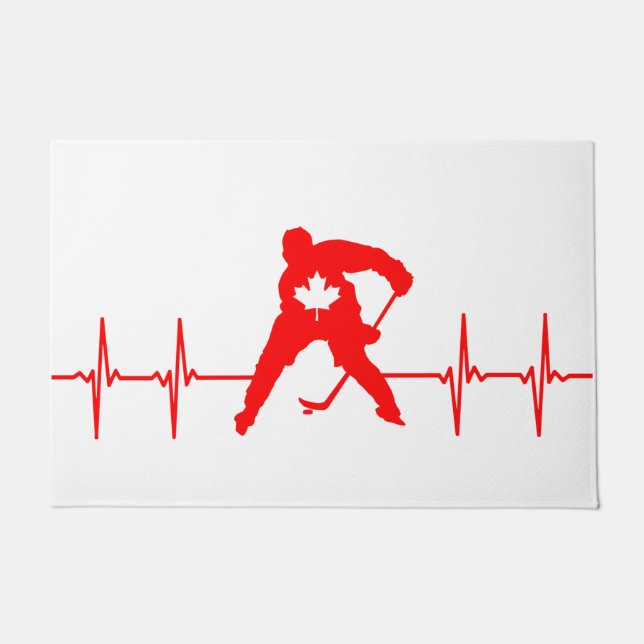 Kanada Hockey Fußmatte (Vorderseite)