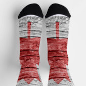 Kanada Holzflagge Socken (Oben)