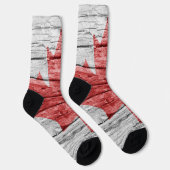 Kanada Holzflagge Socken (Rechts)