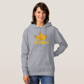 Kanada Hoodies Women's Gold Maple Leaf Hoodie (Vorne ganz)