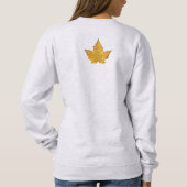 Kanada Hoodies Women's Gold Maple Leaf Hoodie (Rückseite)