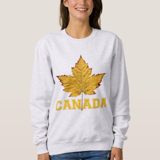 Kanada Hoodies Women's Gold Maple Leaf Hoodie (Vorderseite)