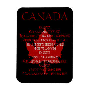 Kanada Hymne Kühlschrankmagnet Individuelle Kanada Magnet