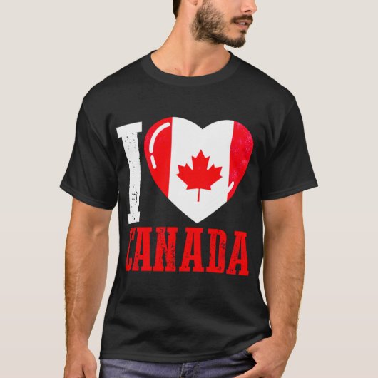 Kanada I Liebe Kanada T-Shirt (Vorderseite)