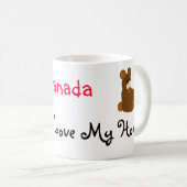 Kanada I Liebe Meine Zuhause Kaffeetasse (VorderseiteRechts)