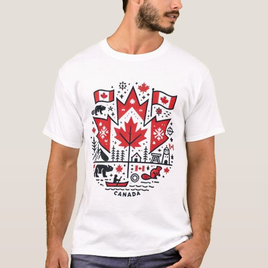 Kanada Icons Tee (Vorderseite)
