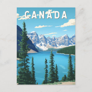 Kanada Illustration Travel Art Vintag Postkarte