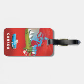 Kanada illustrierter Reisedruck. Gepäckanhänger (Rückseite horizontal)