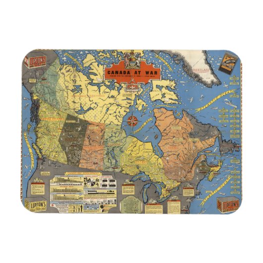 Kanada im Krieg Magnet (Horizontal)