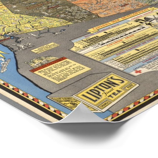 Kanada im Krieg Poster (Ecke)