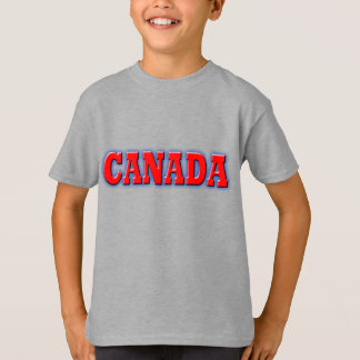 Kanada in fett roten Buchstaben T-Shirt