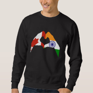 Kanada - Indische Flagge Sweatshirt