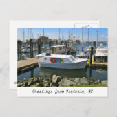 KANADA, innerer Hafen, Victoria, BC Postkarte (Vorne/Hinten)
