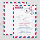 Kanada Irland Schweden Heart Wedding Einladung (Vorne/Hinten)