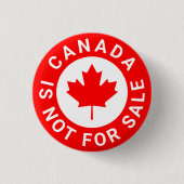 Kanada ist nicht für den Verkauf von Sondertexten  Button (Vorderseite)