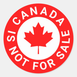 Kanada ist nicht für den Verkauf von Sondertexten  Runder Aufkleber