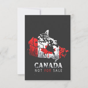 Kanada ist nicht zu verkaufen Funny Trump Amerika RSVP Karte