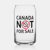 Kanada ist nicht zum Verkauf an die USA Patriotic Dosenglas (Rückseite)