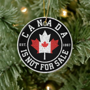 Kanada ist nicht zum Verkauf EST. 1867 Proud Kanad Keramik Ornament