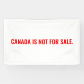 Kanada ist nicht zum Verkauf von minimalistisch we Banner (Horizontal)