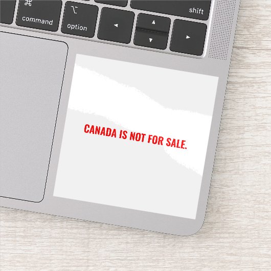 Kanada ist nicht zum Verkauf von minimalistischer  Aufkleber (Detail)