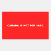 Kanada ist nicht zum Verkauf von rot-weißem Text m