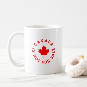 Kanada ist nicht zum Verkauf von Typografie aus ro Kaffeetasse