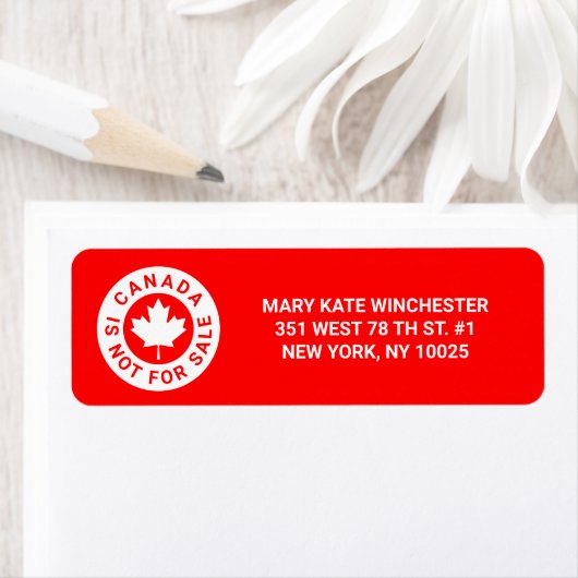 Kanada ist nicht zum Verkauf von Typografie Rotapf (Insitu)