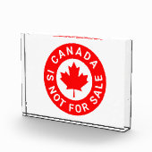 Kanada ist nicht zum Verkauf von Typografie Rotapf Fotoblock (Rechts)