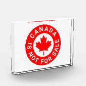 Kanada ist nicht zum Verkauf von Typografie Rotapf Fotoblock (Links)