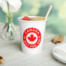 Kanada ist nicht zum Verkauf von Typografie Rotapf Pappbecher