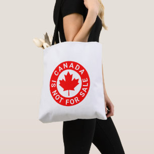 Kanada ist nicht zum Verkauf von Typografie Rotapf Tasche