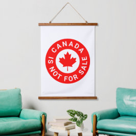 Kanada ist nicht zum Verkauf von Typografie Rotapf Wandteppich Mit Holzrahmen