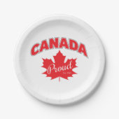 "Kanada ist stolz auf den Osten. 1867" mit Ahornle Pappteller (Vorderseite)